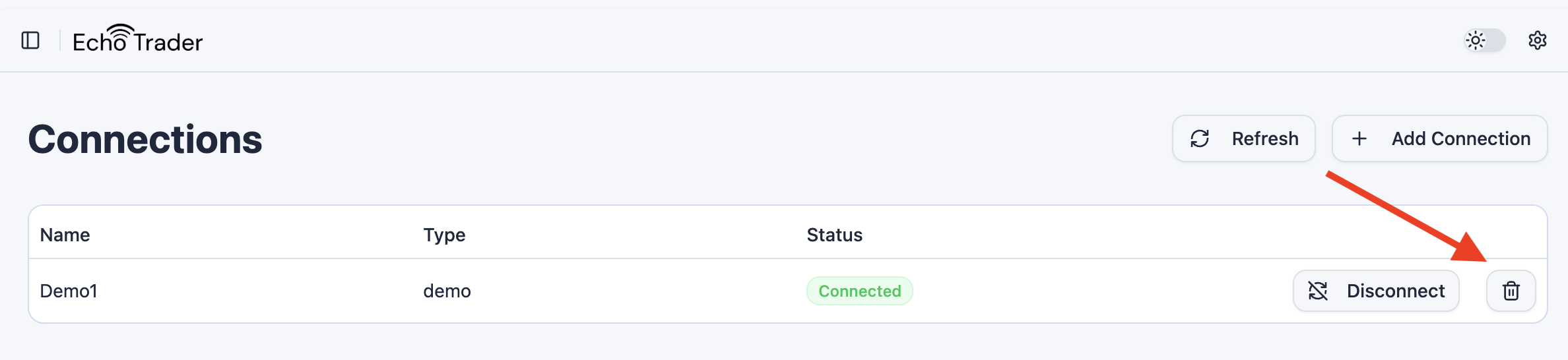 Delete Connection