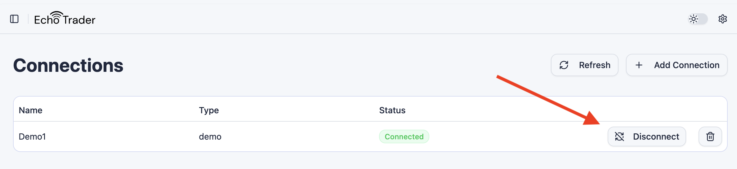 Disconnect Connection