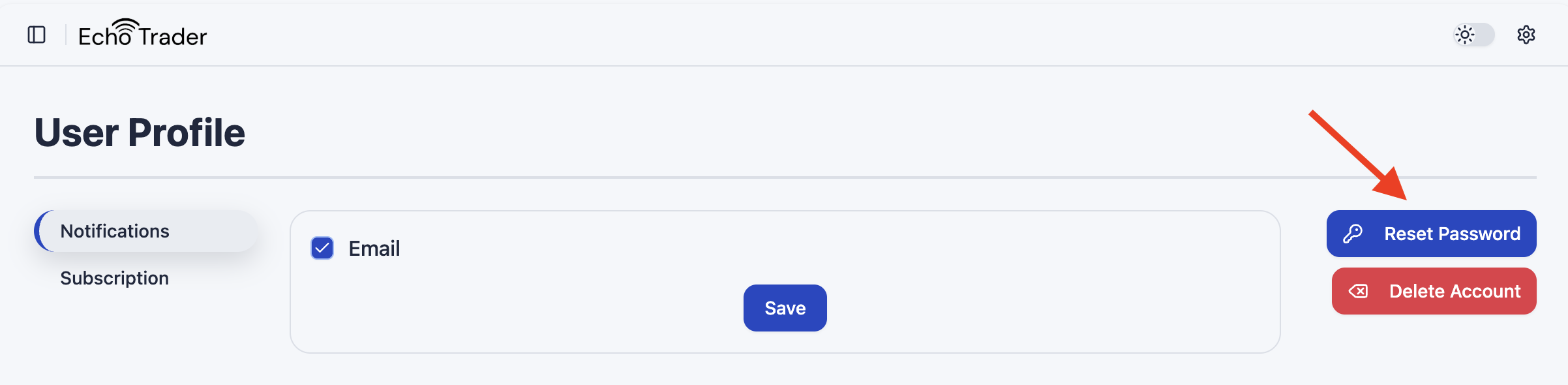 Reset Password